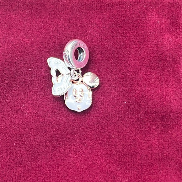 New Disney Mickey Mouse Double Dangle 2- tone Charm - Picture 8 of 10